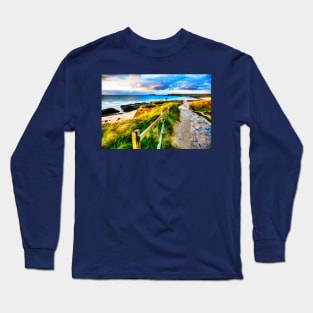 Path To The Sea, Gwithian, Cornwall Long Sleeve T-Shirt